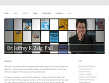 Tablet Screenshot of jeffreyzeig.com